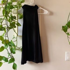 URBAN OUTFITTERS Black high-neck tie back tank top blouse